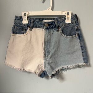 PacSun Split Color Denim Jean Shorts | W: 24